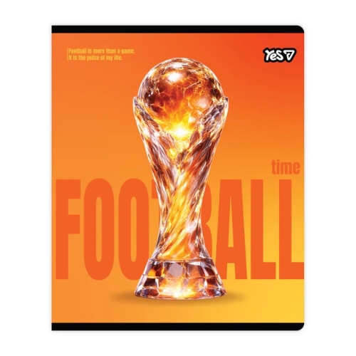 Тетрадь ученическая Football А5/18 кл. иридиум+soft touch, YES (07363) / Пеналы и канцелярия № 2 Kids Republic Тетрадь ученическая Football А5/18 кл. иридиум+soft touch, YES (07363) / Пеналы и канцелярия № 2