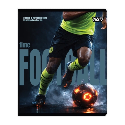 Тетрадь ученическая Football А5/18 кл. иридиум+soft touch, YES (07363) / Пеналы и канцелярия № 3 Kids Republic Тетрадь ученическая Football А5/18 кл. иридиум+soft touch, YES (07363) / Пеналы и канцелярия № 3