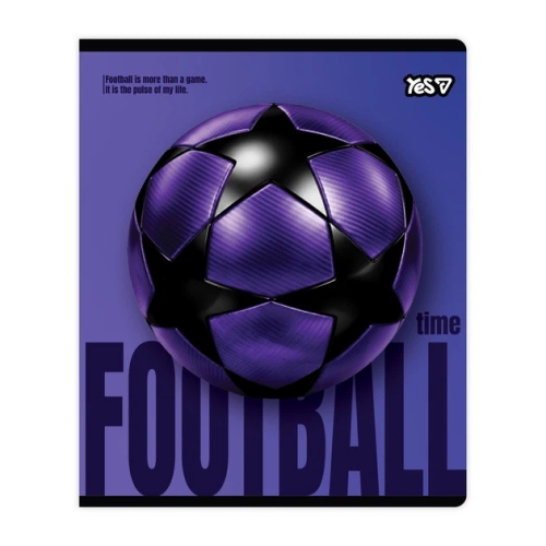 Тетрадь ученическая Football А5/18 кл. иридиум+soft touch, YES (07363) / Пеналы и канцелярия № 6 Kids Republic Тетрадь ученическая Football А5/18 кл. иридиум+soft touch, YES (07363) / Пеналы и канцелярия № 6