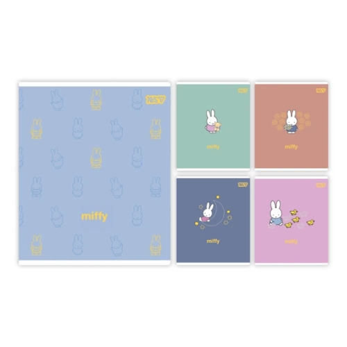 Тетрадь ученическая Miffy Bunny А5/18 кл. глитер+УФ+soft touch, YES (07844) / Пеналы и канцелярия Kids Republic Тетрадь ученическая Miffy Bunny А5/18 кл. глитер+УФ+soft touch, YES (07844) / Пеналы и канцелярия