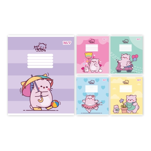 Тетрадь ученическая Pembe the cat А5/12 кос., YES (12299) / Пеналы и канцелярия Kids Republic Тетрадь ученическая Pembe the cat А5/12 кос., YES (12299) / Пеналы и канцелярия