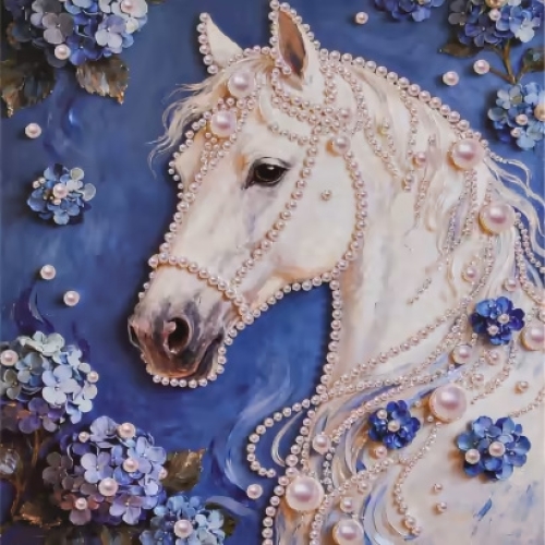 Painting with pearls Strateg Noble Horse 30x30 (ZZH3030-1) / Do It Yourself Kids Republic Painting with pearls Strateg Noble Horse 30x30 (ZZH3030-1) / Do It Yourself
