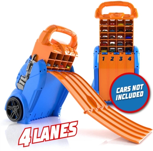 Portable track container with 4 parallel tracks Hot Wheels, Mattel (HWCC14) / Toy Transport № 4 Kids Republic Portable track container with 4 parallel tracks Hot Wheels, Mattel (HWCC14) / Toy Transport № 4