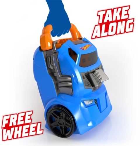 Portable track container with 4 parallel tracks Hot Wheels, Mattel (HWCC14) / Toy Transport № 6 Kids Republic Portable track container with 4 parallel tracks Hot Wheels, Mattel (HWCC14) / Toy Transport № 6