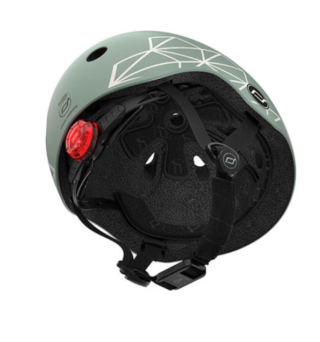 Шолом захисний дитячий Scoot and Ride, зелений, з ліхтариком, 45-51см (SR-181206-GREENLINES) / Шоломи та перчатки № 3 Kids Republic Шолом захисний дитячий Scoot and Ride, зелений, з ліхтариком, 45-51см (SR-181206-GREENLINES) / Шоломи та перчатки № 3