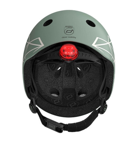 Шолом захисний дитячий Scoot and Ride, зелений, з ліхтариком, 45-51см (SR-181206-GREENLINES) / Шоломи та перчатки № 4 Kids Republic Шолом захисний дитячий Scoot and Ride, зелений, з ліхтариком, 45-51см (SR-181206-GREENLINES) / Шоломи та перчатки № 4