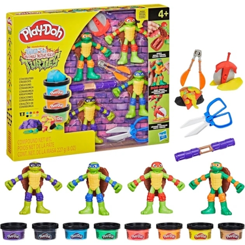 Play-Doh Набор для творчества с массой для лепки Ракушки-ниндзя: Ковабунга, Hasbro (08955) / Лепка Kids Republic Play-Doh Набор для творчества с массой для лепки Ракушки-ниндзя: Ковабунга, Hasbro (08955) / Лепка