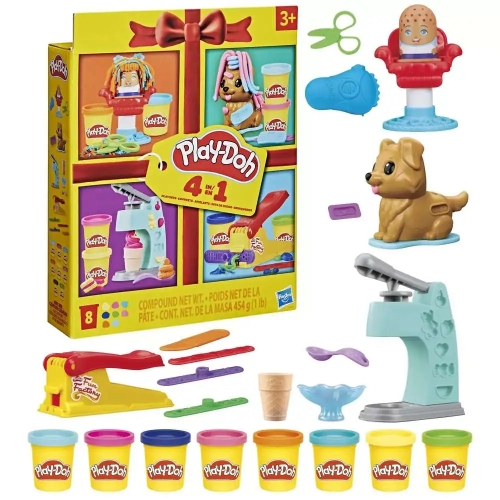 Play-Doh Набір для творчості з 4 міні-наборів, Hasbro (89176) / Ліплення
