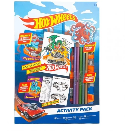 Набор для творчества Hot Wheels, 3+, Mattel (60-0033) / Сделай сам Kids Republic Набор для творчества Hot Wheels, 3+, Mattel (60-0033) / Сделай сам