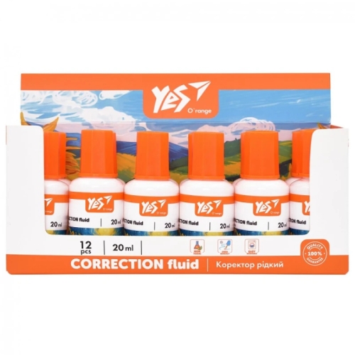 Корректирующая жидкость с кисточкой Yes, 20 мл Orange Line, YES (40839) / Рисование № 2 Kids Republic Корректирующая жидкость с кисточкой Yes, 20 мл Orange Line, YES (40839) / Рисование № 2