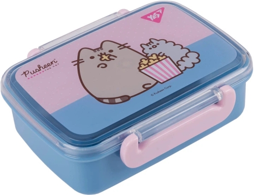 Контейнер Pusheen 420 мл, голубовато-розовый, YES (52047) / Ланчбокс Kids Republic Контейнер Pusheen 420 мл, голубовато-розовый, YES (52047) / Ланчбокс
