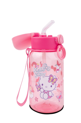 Пляшка для води HUGO HK 500 ml pink, CoolPack (10814) / Поїльники та чашки № 2 Kids Republic Пляшка для води HUGO HK 500 ml pink, CoolPack (10814) / Поїльники та чашки № 2
