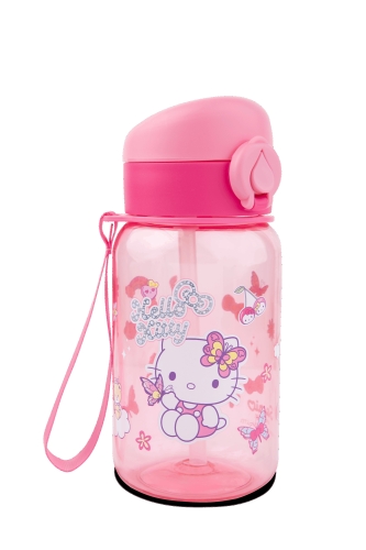 Пляшка для води HUGO HK 500 ml pink, CoolPack (10814) / Поїльники та чашки Kids Republic Пляшка для води HUGO HK 500 ml pink, CoolPack (10814) / Поїльники та чашки