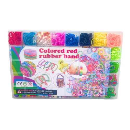 Большой набор резинок для плетения, 32 вида с аксессуарами, Qunxing Toys (03072) / Сделай сам № 2 Kids Republic Большой набор резинок для плетения, 32 вида с аксессуарами, Qunxing Toys (03072) / Сделай сам № 2