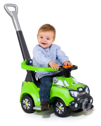 Stroller with parent handle and bumper, green, Molto (13239) / Wheelchair Toys № 2