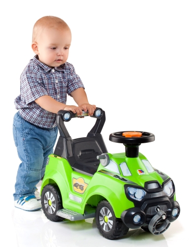 Stroller with parent handle and bumper, green, Molto (13239) / Wheelchair Toys № 4