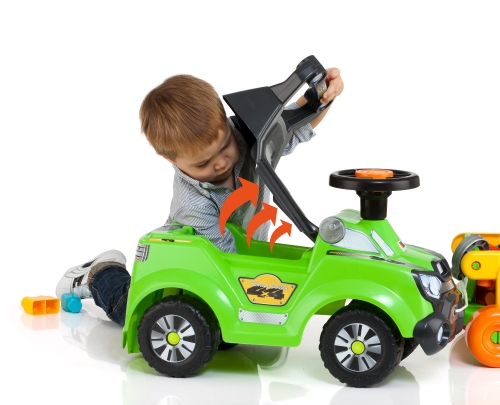 Stroller with parent handle and bumper, green, Molto (13239) / Wheelchair Toys № 5