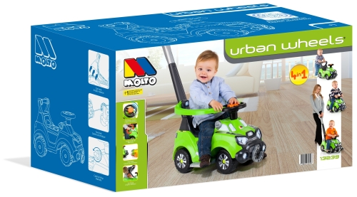 Stroller with parent handle and bumper, green, Molto (13239) / Wheelchair Toys № 7