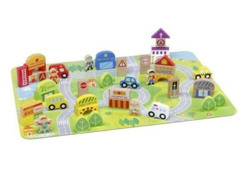 City in a Tube Playset (79pcs), Molto (19277) / Play Sets № 2