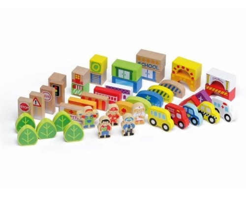 City in a Tube Playset (79pcs), Molto (19277) / Play Sets № 3