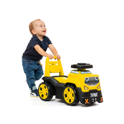 All-terrain vehicle toy car with blocks, 10pcs, yellow, Molto (23203) / Wheelchair Toys № 5