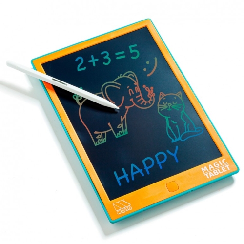 Графічний LCD-планшет 10 дюймів з картками-трафаретами, Molto (25070) / Інтерактивні іграшки Kids Republic Графічний LCD-планшет 10 дюймів з картками-трафаретами, Molto (25070) / Інтерактивні іграшки