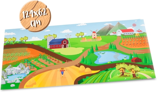 Kids play mat-track Farm with tractors and signs, Molto (25806) / Play Mats № 2