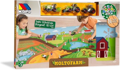 Kids play mat-track Farm with tractors and signs, Molto (25806) / Play Mats № 5