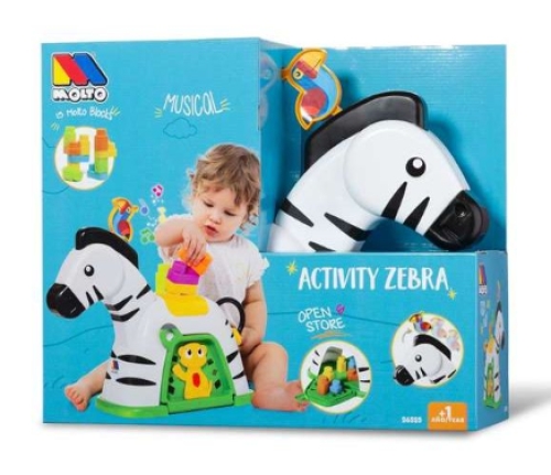 Интерактивная игрушка Зебра (с блоками и звуковыми эффектами), Molto (26525) / Интерактивные игрушки № 5