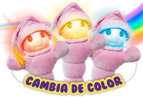Gusyluz Arcoiris soft interactive nightlight toy, pink, Molto (26531) / Interactive Toys № 3