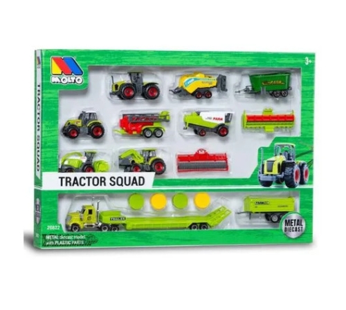Tractor Squad Metal Car Play Set, Molto (26822) / Play Sets Kids Republic Tractor Squad Metal Car Play Set, Molto (26822) / Play Sets