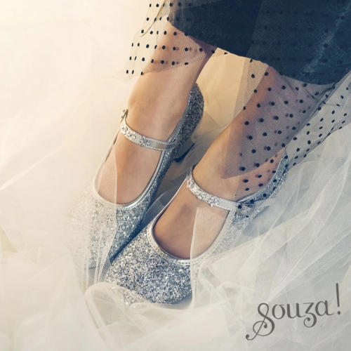 Margeurita shoes, silver sequins, size 36, Souza (108336) / Shoes for Kids № 2