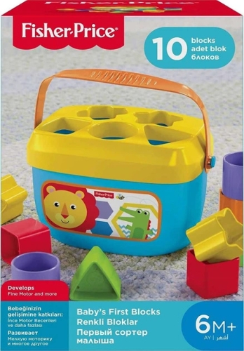 Відерце з кубиками Яскраве Fisher-Price, Mattel (FFC84) / Для пісочниці № 4