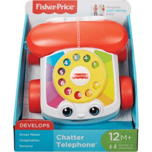 Игрушка-каталка Веселый телефон Fisher-Price, Mattel (FGW66) / Каталки № 2