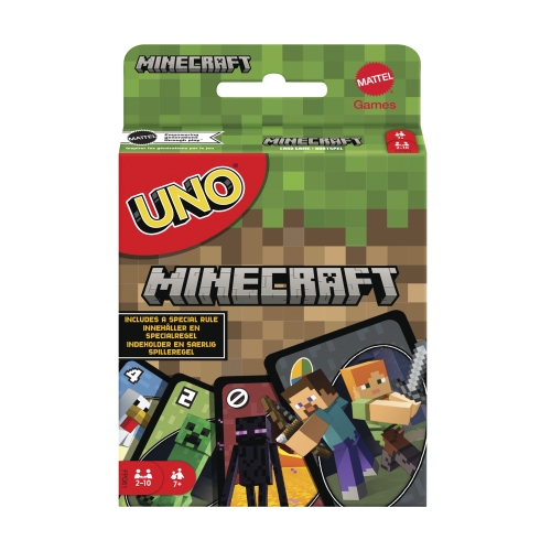 Настольная игра UNO Minecraft, Mattel (06782) / Настольные игры