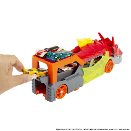Вантажівка-транспортер Паща дракона Hot Wheels, Mattel (16386) / Іграшковий транспорт № 4