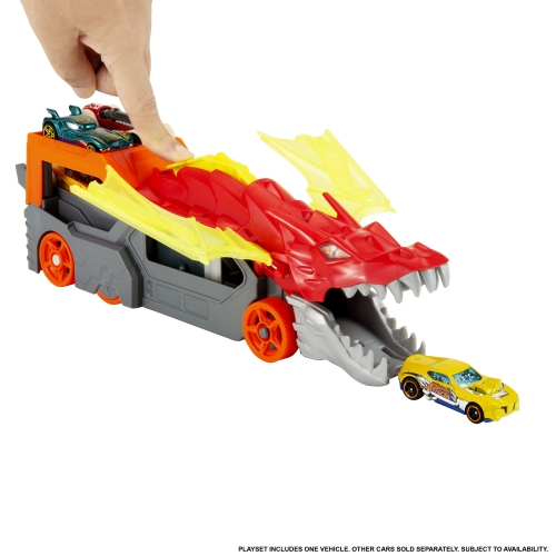 Вантажівка-транспортер Паща дракона Hot Wheels, Mattel (16386) / Іграшковий транспорт № 5