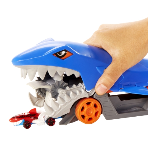 Грузовик-транспортер «Акулья пасть» Hot Wheels, Mattel (25197) / Игрушечный транспорт № 6 Kids Republic Грузовик-транспортер «Акулья пасть» Hot Wheels, Mattel (25197) / Игрушечный транспорт № 6