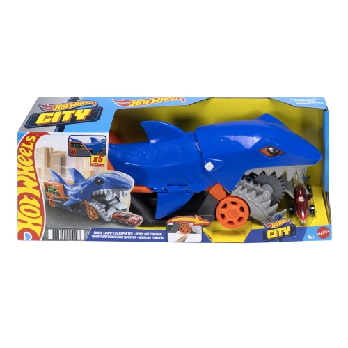Грузовик-транспортер «Акулья пасть» Hot Wheels, Mattel (25197) / Игрушечный транспорт № 7 Kids Republic Грузовик-транспортер «Акулья пасть» Hot Wheels, Mattel (25197) / Игрушечный транспорт № 7