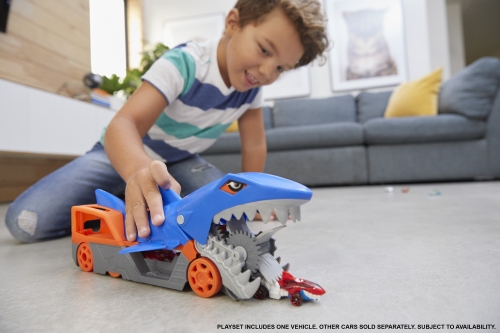 Грузовик-транспортер «Акулья пасть» Hot Wheels, Mattel (25197) / Игрушечный транспорт № 9 Kids Republic Грузовик-транспортер «Акулья пасть» Hot Wheels, Mattel (25197) / Игрушечный транспорт № 9