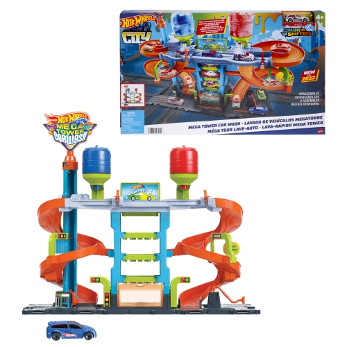 Игровой набор Автомойка: Мегабашня Hot Wheels, Mattel (28955) / Игровые наборы № 4 Kids Republic Игровой набор Автомойка: Мегабашня Hot Wheels, Mattel (28955) / Игровые наборы № 4
