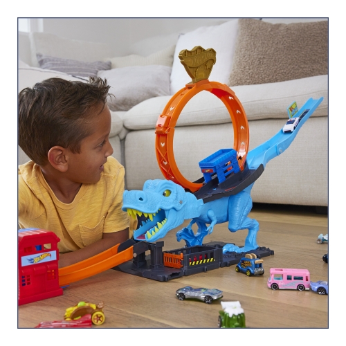 Игровой набор Охота Ти-Рекса Hot Wheels, Mattel (09678) / Игровые наборы № 6 Kids Republic Игровой набор Охота Ти-Рекса Hot Wheels, Mattel (09678) / Игровые наборы № 6