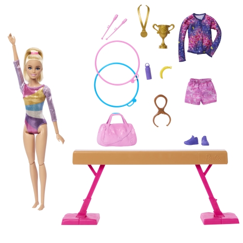 Barbie Gymnastics Training Set, Mattel (75895) / Dolls