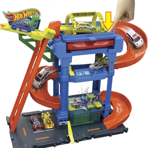 Ігровий набір Автомийка: Шалені віражі Hot Wheels, Mattel (95114) / Ігрові набори № 5