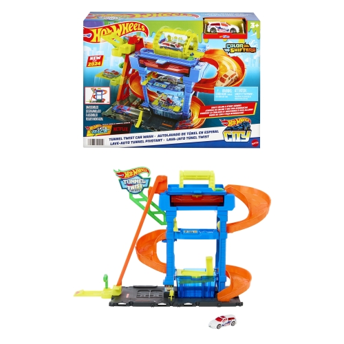 Ігровий набір Автомийка: Шалені віражі Hot Wheels, Mattel (95114) / Ігрові набори № 7