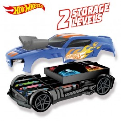 Гоночний автомобіль-гараж 2 в 1 Hot Wheels, Mattel (30729) / Іграшковий транспорт № 2 Kids Republic Гоночний автомобіль-гараж 2 в 1 Hot Wheels, Mattel (30729) / Іграшковий транспорт № 2