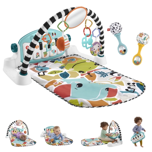 Коврик-игровой центр голубой Нажимай и играй с технологией Smart Stages (англ.) Fisher-Price, Mattel (HWY58) / Коврики развивающие № 2 Kids Republic Коврик-игровой центр голубой Нажимай и играй с технологией Smart Stages (англ.) Fisher-Price, Mattel (HWY58) / Коврики развивающие № 2