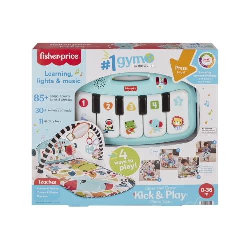 Коврик-игровой центр голубой Нажимай и играй с технологией Smart Stages (англ.) Fisher-Price, Mattel (HWY58) / Коврики развивающие № 5 Kids Republic Коврик-игровой центр голубой Нажимай и играй с технологией Smart Stages (англ.) Fisher-Price, Mattel (HWY58) / Коврики развивающие № 5