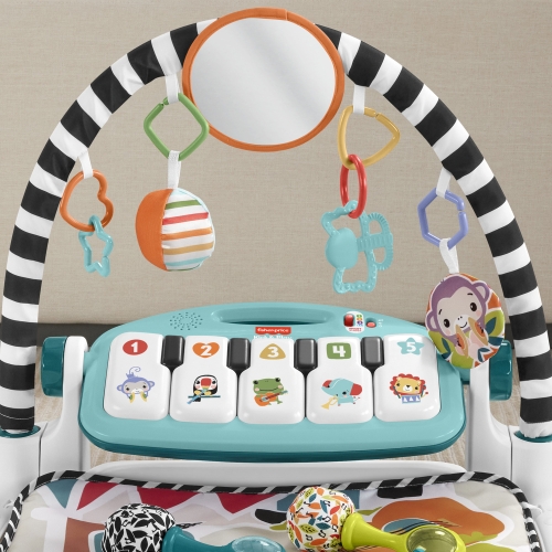 Коврик-игровой центр голубой Нажимай и играй с технологией Smart Stages (англ.) Fisher-Price, Mattel (HWY58) / Коврики развивающие № 6 Kids Republic Коврик-игровой центр голубой Нажимай и играй с технологией Smart Stages (англ.) Fisher-Price, Mattel (HWY58) / Коврики развивающие № 6
