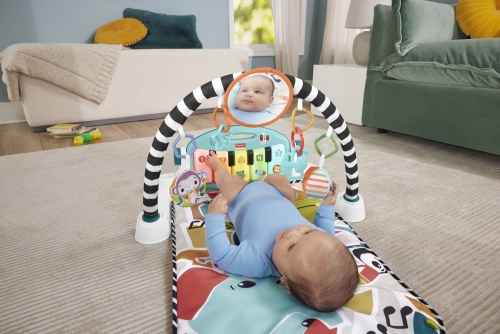 Коврик-игровой центр голубой Нажимай и играй с технологией Smart Stages (англ.) Fisher-Price, Mattel (HWY58) / Коврики развивающие № 7 Kids Republic Коврик-игровой центр голубой Нажимай и играй с технологией Smart Stages (англ.) Fisher-Price, Mattel (HWY58) / Коврики развивающие № 7